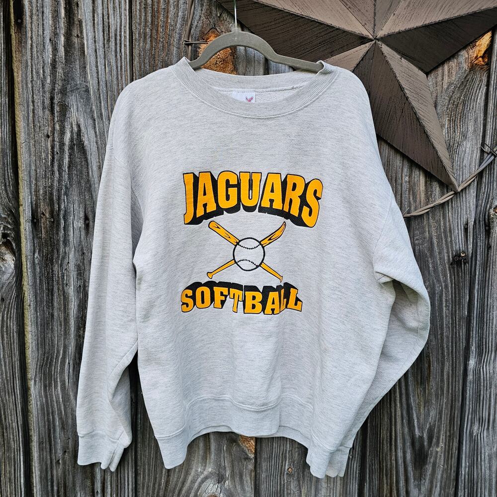 Softball Jacket & Sweatshirt Size XL Farmville Central Lady Jaguars VTG 90s NC - Picture 2 of 12